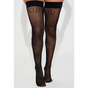 Good Mood Face Thigh Highs