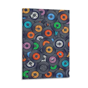 For High - Energy Rock Music Parties, Jazz Up Your Bedroom with These Cool Fake Vinyl Record Posters. Canvas Poster Bedroom Decor Sports Landscape Office Room Decor Gift Frames Ornaments