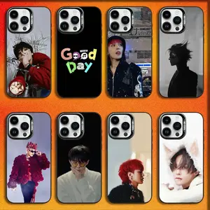 Singer G-GD D-Dragon Phone Case For iPhone17, 16,15,14,13,12,11,Mini,Pro,E,MAX Black Candy Matte Shockproof Cover