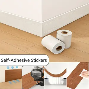 10cm Self-Adhesive Stickers for Renovating Old Doors, Cabinet Tabletop Wooden Door Window Sill Renovation Decoration Sticker, Door Frame Color Change, Window Sill Border Sticker, Furniture Renovation, Baseboard Molding