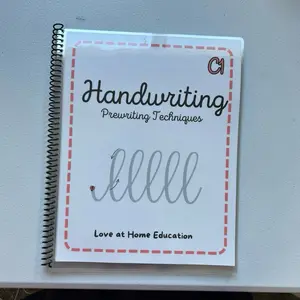 Level C1 Handwriting- Cursive Prewriting! K-Second-5th Grade Spiral-Bound