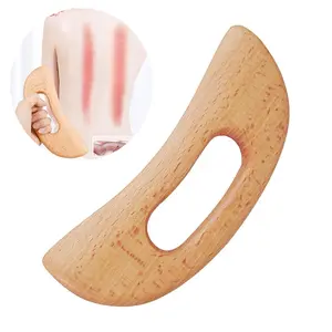 Drainage Massager, Wooden Smooth Gua Sha Tool for Body, Manual Massage Scraper for Anti Cellulite, Relieve Muscle Fatigue, Body Gua Sha Paddle, Body Care