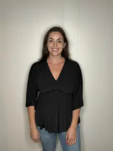 Black Peplum Top