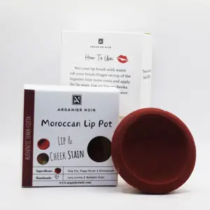 Aker Fassi Moroccan Lip Clay Pot Red Tint for Lips and Cheeks Moroccan Lipstick lip stain