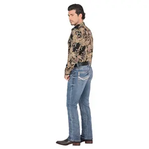 LAMASINI Cowboy Heavy Denim Jeans LM9055 For Men