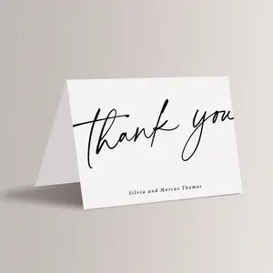 Simple Wedding Thank You Card