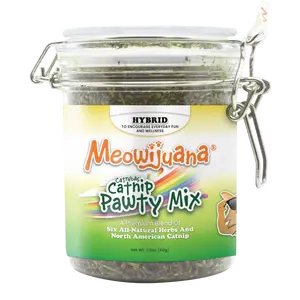Jar of Catnibas® Catnip Pawty Mix
