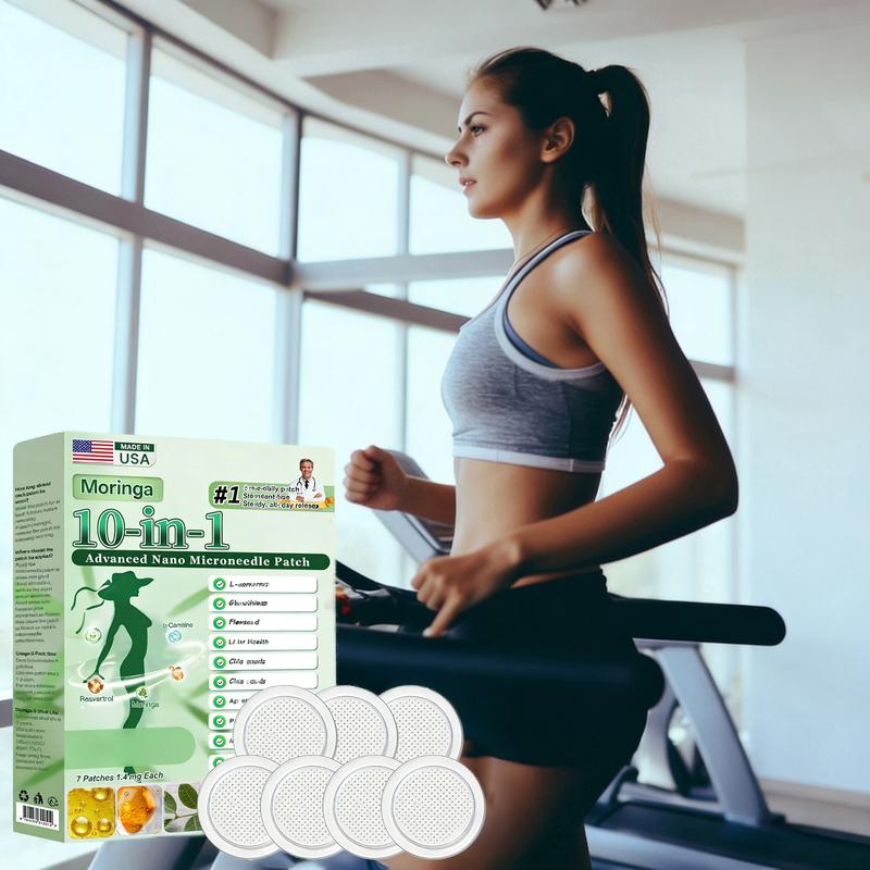 Moringa 10-In-1 Advanced Nano MicrodartsPatch 10-In-1 Firms Skin Natural Ingredients Suitable for All Skin Types
