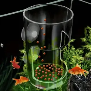 Anti-Slip Aquarium Feeding Ring for Fish, Essential Aquatic Supplies, Plastic Floatation Circle, Round/square Feeding Ring