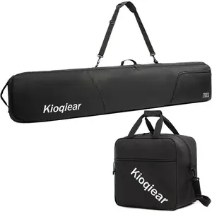 Padded Snowboard and Boot Bag Combo Perfect for Snowboard Up to 165 cm and Boots Up to Size 13 Includes 1 Padded Snowboard Bag & 1 Padded Boot Bag