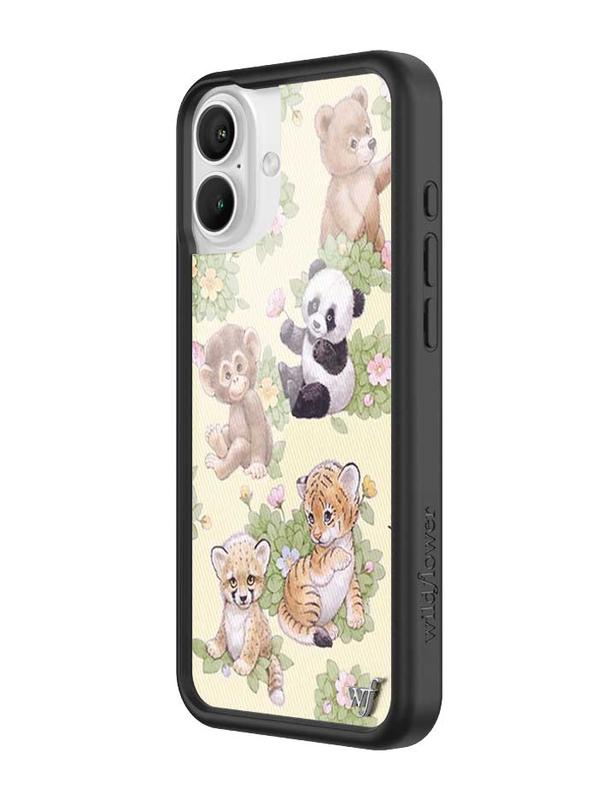 Wildflower Cases - Safari Babies, Limited Edition iPhone Case | Accessories Durable Protection Animals Trendy Cute Monkeys Bear Panda Pandas Protective Smartphone