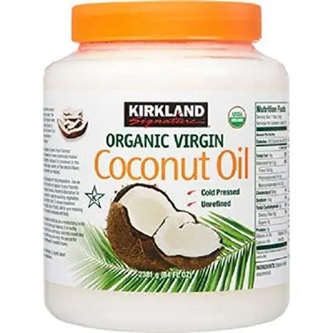 Kirkland Signature Organic Virgin Coconut 84 oz Cold Pressed, 1 Container, Dietary Features Kosher, No Added Sugars, No Flavor - Iron oil