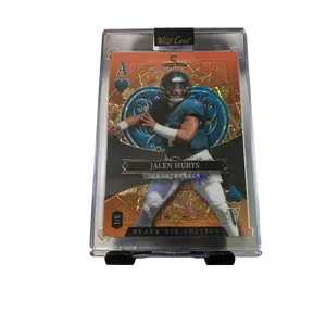 Jalen Hurts Numbered 1/5 Ace Of Hearts  Wild Card Draw Stacked Deck Gold Black Tie Edition Promo #SDPH-JHN