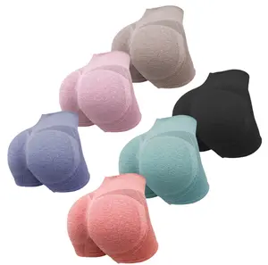 Women High Waist Workout Shorts, Seamless High Stretch Comfort Gym Workout Yoga Shorts, Ladies Sportswear for Indoor Outdoor Wear