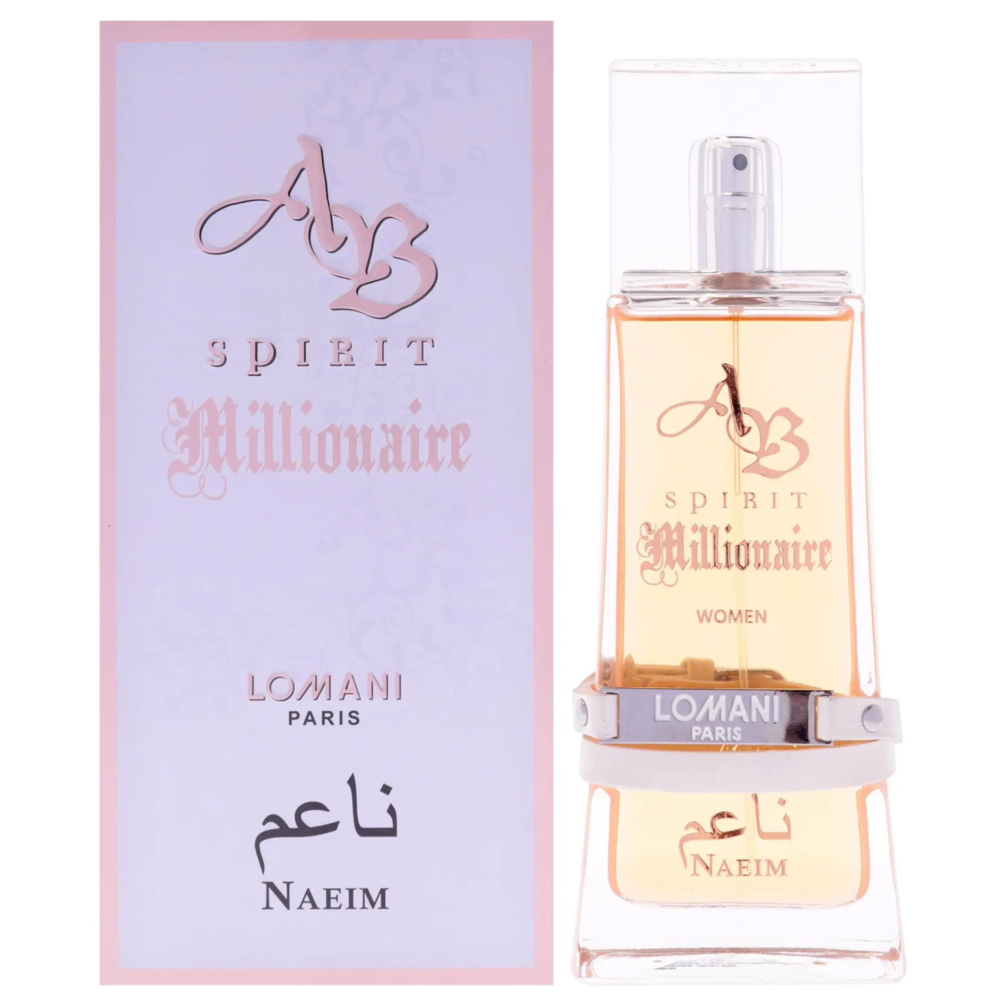 Lomani AB Spirit Millionaire Naeim Luxurious High-End Fragrance for Women - Chic Design, 3.3oz EDP Spray