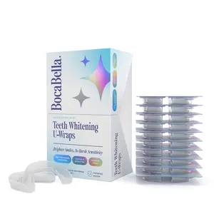 Teeth Whitening U-Wraps – 10 Treatments – 15% Hydrogen Peroxide, Enamel-Safe, No Harsh Sensitivity – Patented Strip Design with Aloe, Calendula & Peppermint – Fast, Even Whitening