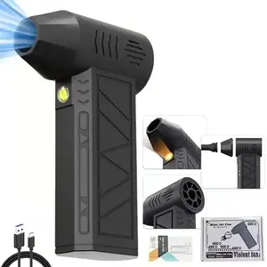 Turbo Jet Fan Handheld Powerful Fan with Electronic Display, Dust Removal Blower, High-Speed Cleaning Tool, Multifunctional Jet Blower, Portable Air Circulator