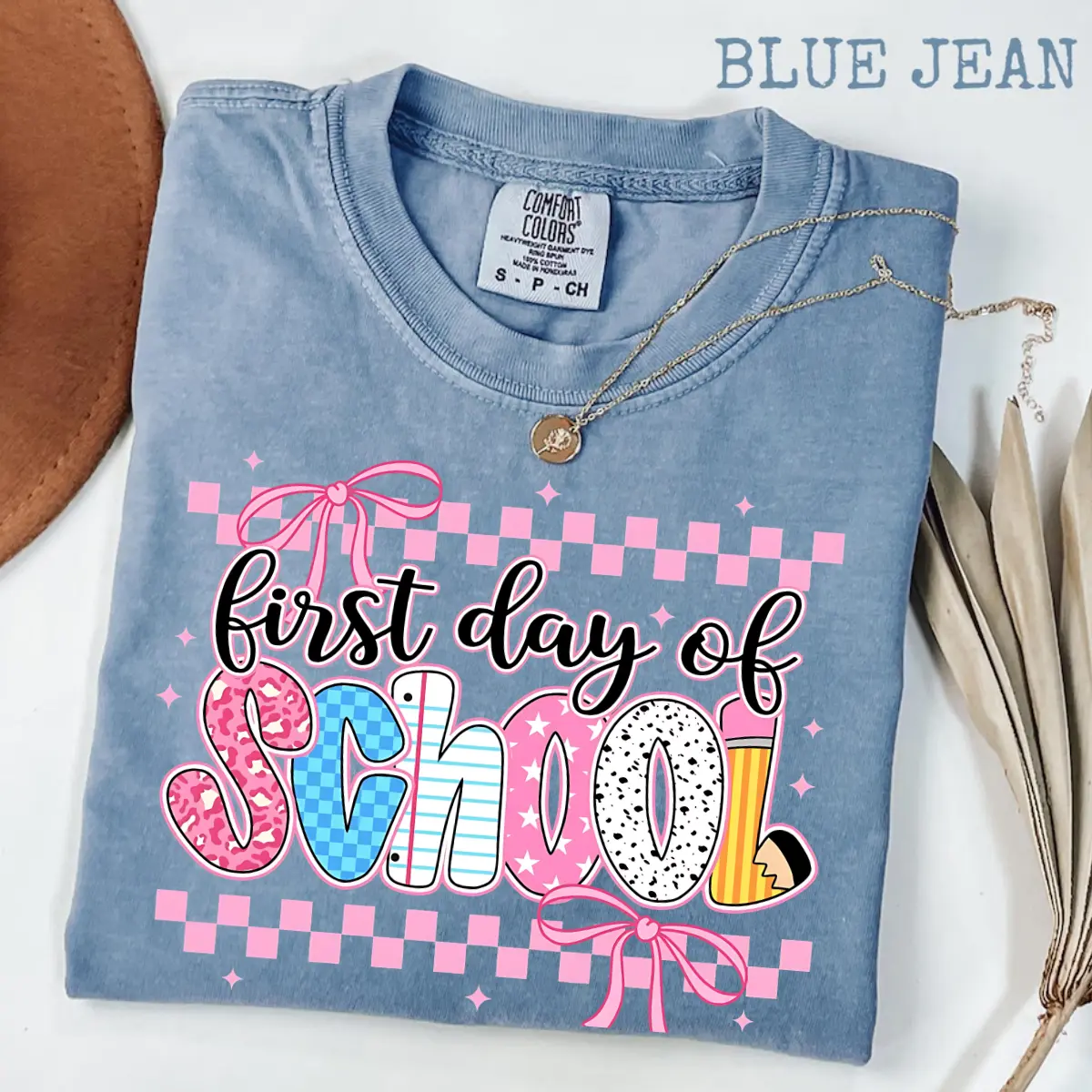 Comfort Colors Coquette First Day Of School Shirt, Teacher Tee, Preppy Back To School Shirt, Student T-shirt, First Day Of School Kids Shirt