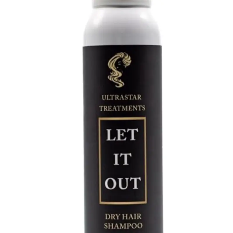 Ultrastar Treatments Let It Out Dry Shampoo Spray 150 mL - Waterless Refresh Absorbs Oil & Dirt for Fuller Looking Hair