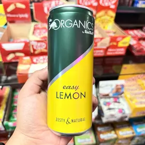 Red Bull Organics Easy Lemon 330 mL Can from Austria Zesty & Natural Flavor