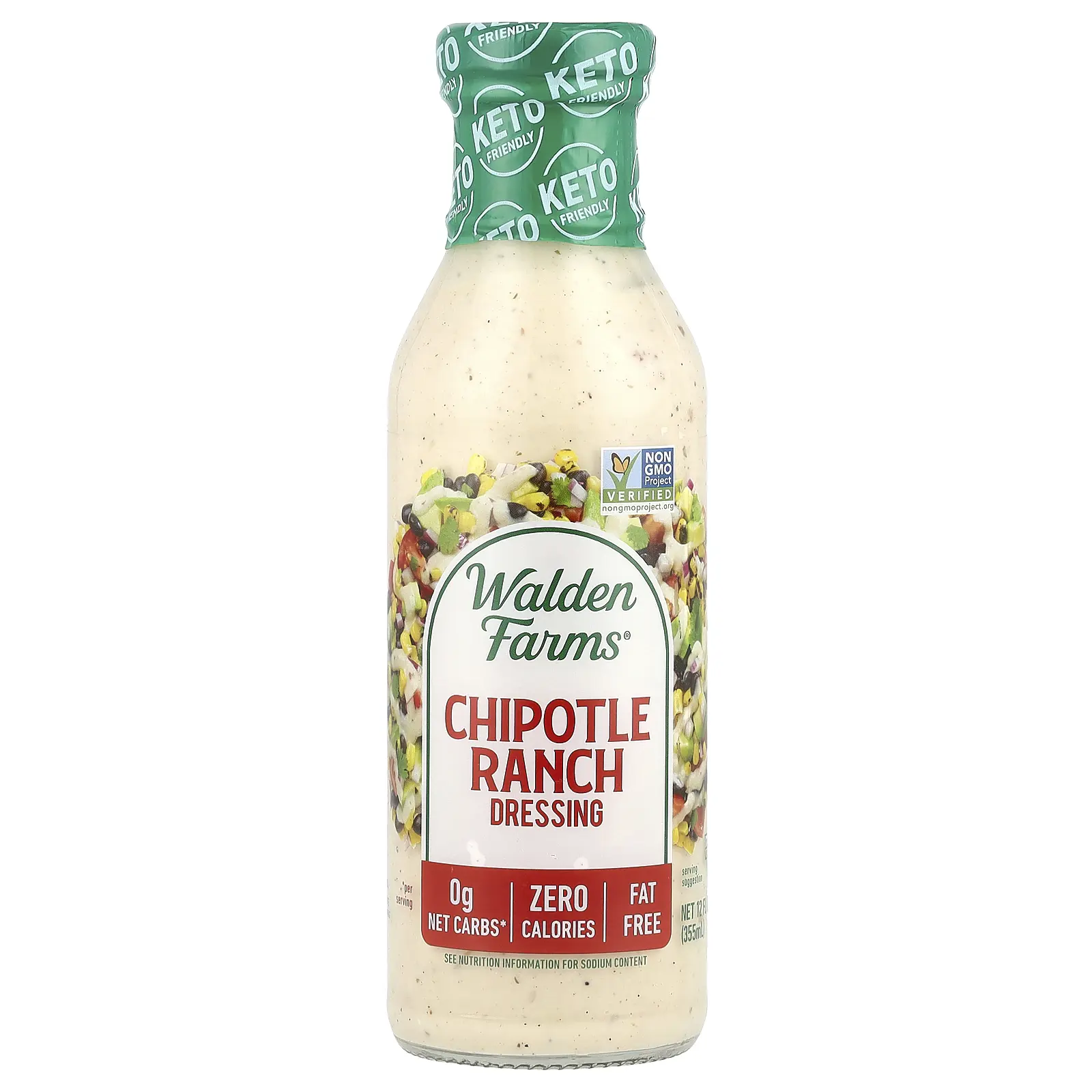 Walden Farms Chipotle Ranch Dressing, 12 fl oz (355 ml) Walden Farms Chipotle Ranch Dressing, 12 fl oz (355 ml)