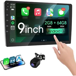 9 inch  Double Din  Stereo,with   and  Radio Screen,with Mirror Link,  5.0,1080P Backup Camera, AUX,FM/AM Transmitter|Double Din  Screen