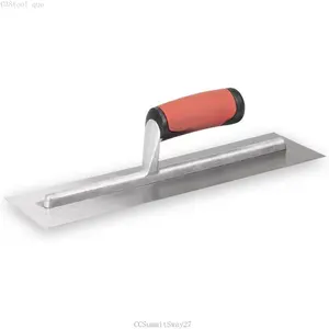 QLT Concrete Finishing Trowel, 14 x 4 Inch Carbon Steel , Soft Grip Handle,CCSummitSway27C38tool que