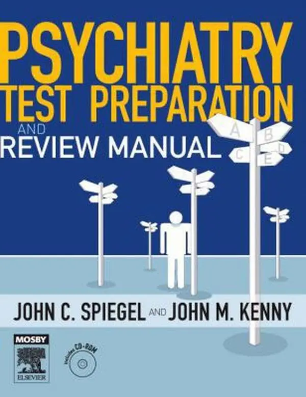 USED Book - Psychiatry Test Preparation and Review Manual: Text with CD-ROM by John C. Spiegel (Paperback) - english