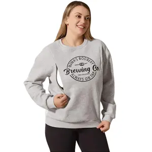 Giftifymama Mama's Boobery Long Sleeve Pullover Sweatshirt Fleece Nursing Maternity Sweatshirt Cotton Zip Nursing Pullover Crew Neck Design Loose Fit Spring & Autumn Wear L Multiple Sizes S-XXL Postpartum essentials Mother’s Day gift breastfeeding clothes