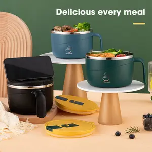 1200ML Large Capacity Instant Noodle Bowl, Multi-purpose Anti-scald Instant Noodles Pot, Tableware for Home Office Dormitory, Summer Father's Day Gift, Microwave Ramen Bowl