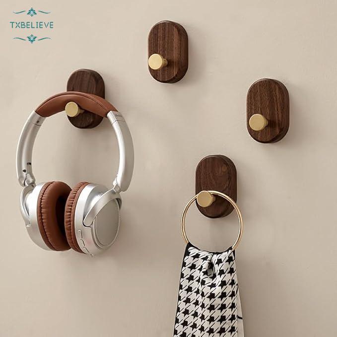 Wall-Mounted Coat Rack Wooden Coat Hook Entrance Wall Coat Hook, Wooden Hook Bedroom Coat Rack Wall Coat Rack with Hooks