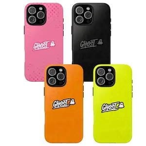 Vibrant Ghost Energy Tough Case For iPhone X, 11, 12, 13, 14, 15, 16, 17 Plus Pro Promax & SS Galaxy S21-25 Series Energetic Colorful