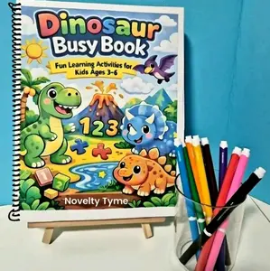 Dinosaur ABC & 123 Early Learning Activity Book