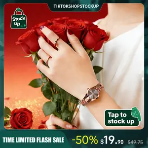 BOGEVNOR Women’s Watch, Ins-Style Minimalist Design, 2026 Valentine’s Day Gift, Water-Resistant, Luminous, Adjustable Strap, Elegant & Stylish — Perfect for Gifting