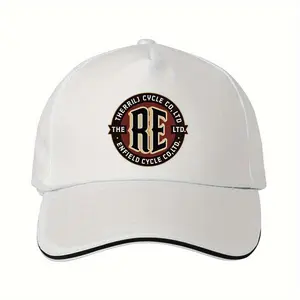 Bicycle Company Adjustable Baseball Cap-Big Brim, Breathable Polyester Fiber, Unisex Outdoor Leisure Cap (Easy Care Fabric, Summer Accessories, Sports Style Design, Hand Wash Only, Exclusive for Sports Fans