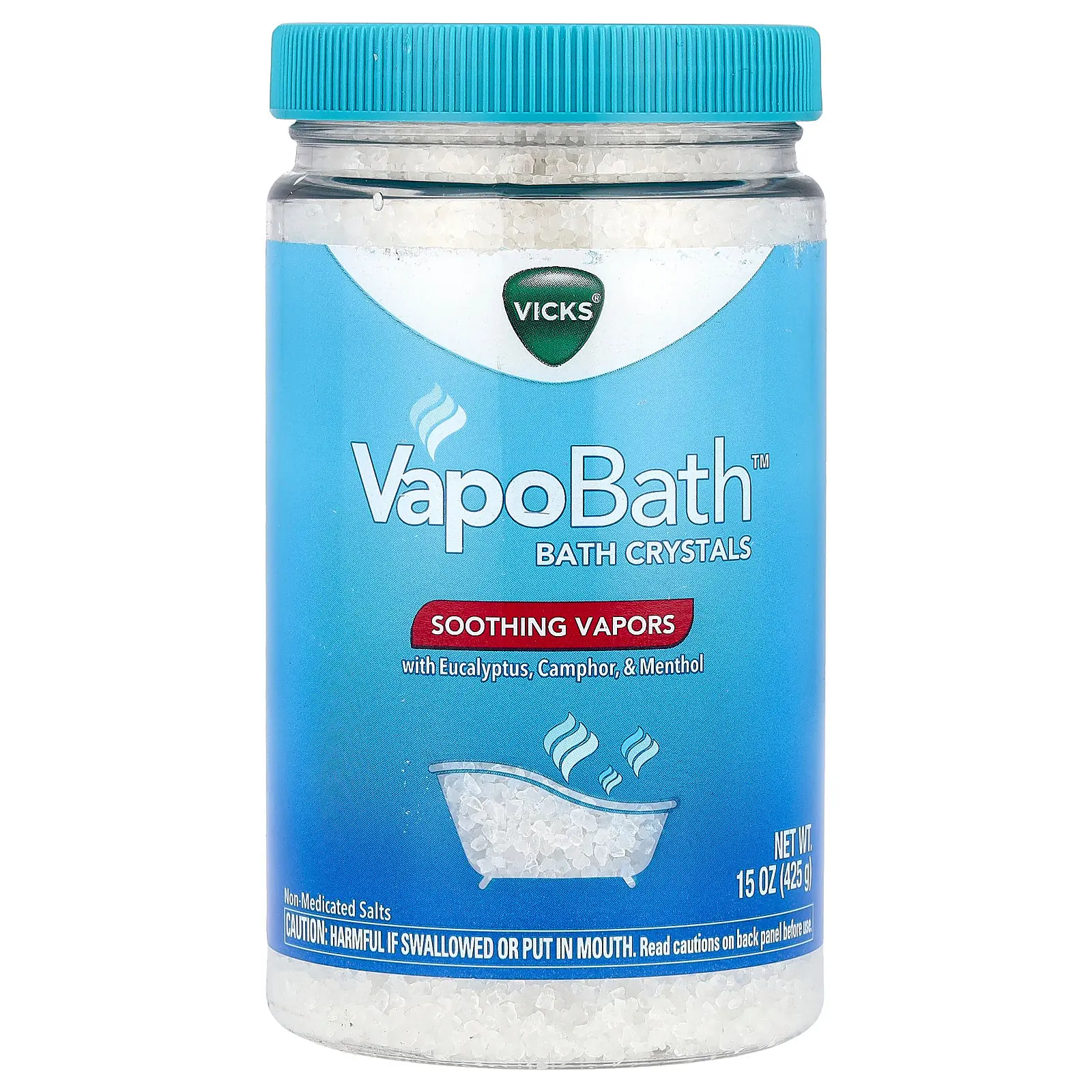 Vicks VapoBath™, Bath Crystals, Soothing Vapors, 15 oz (425 g)