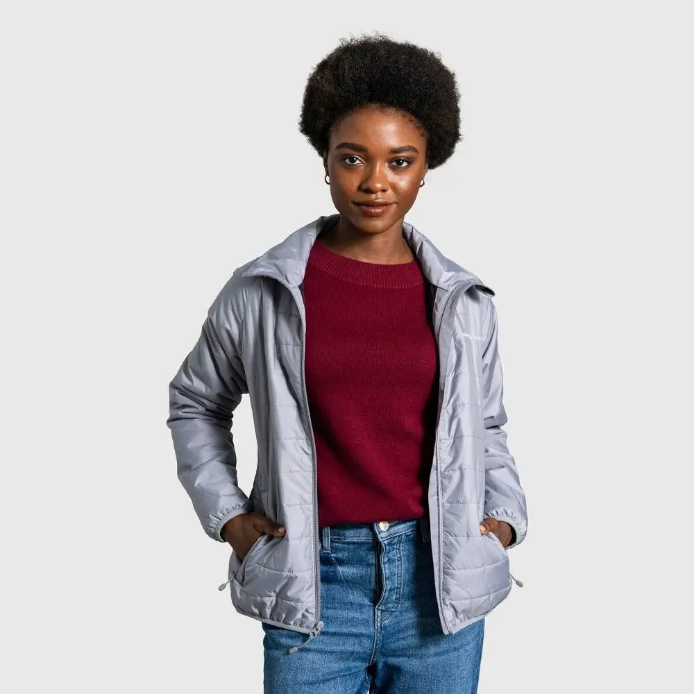 United By Blue Women's Puffer Jacket, Bison Insulated Recycled Polyester Ripstop Fabric with Side Pockets, Lightweight & Warmer, Coats, Shell