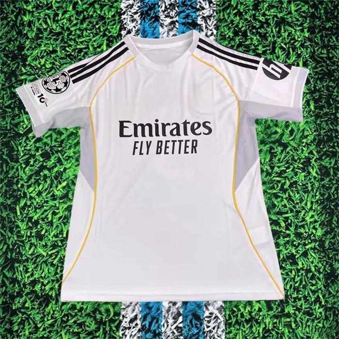 2526 Madrid Home Mbappé No. 10 Short-Sleeve Soccer Jersey