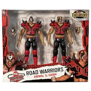 Road Warriors (Red) - RSC Unsanctioned Classic Superstars Exclusive 2-Pack Ringside Collectibles Toy Wrestling Action Figures