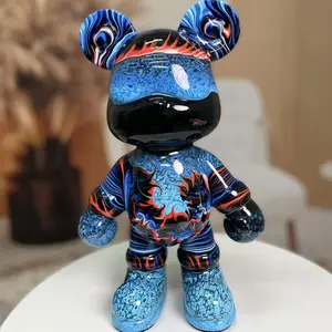 Celestial Tide-Handmade Fluid Bear Crafts Trend Innovation Cute Home Decorations Ornaments
