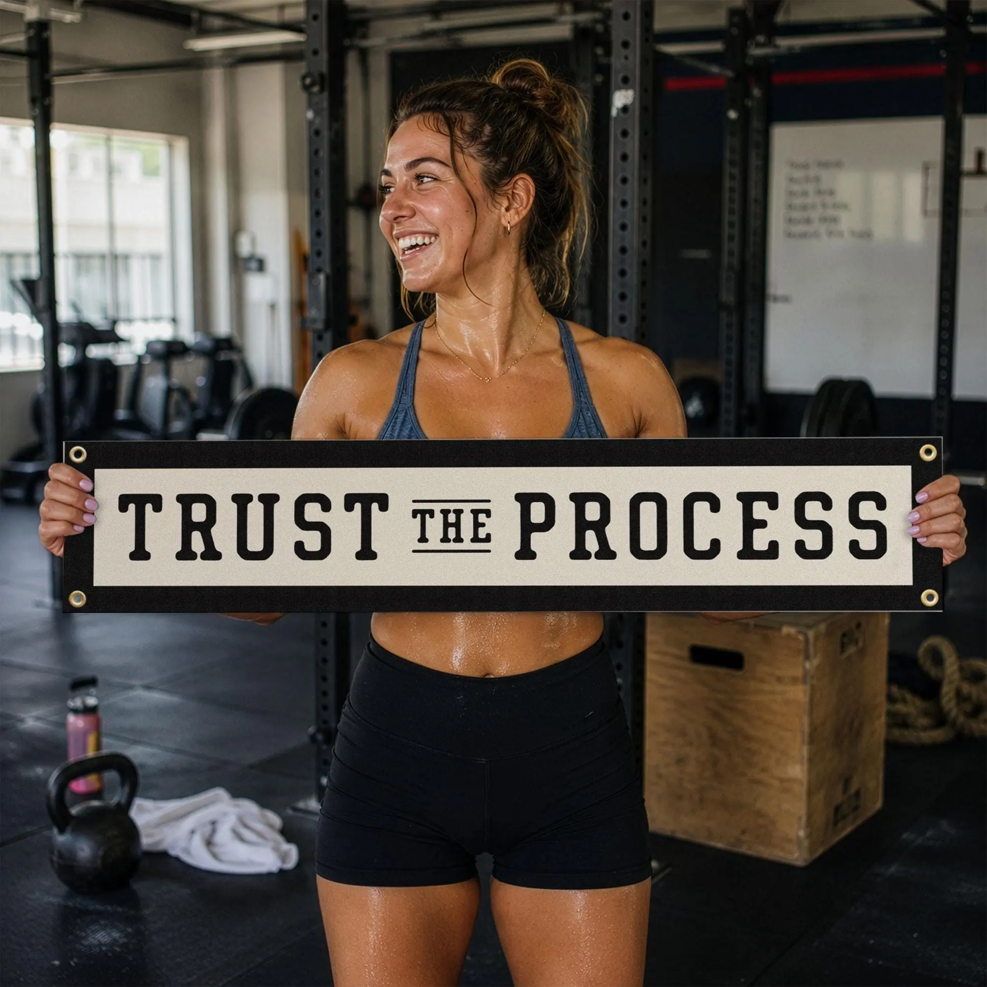 Trust the Process Felt Banner