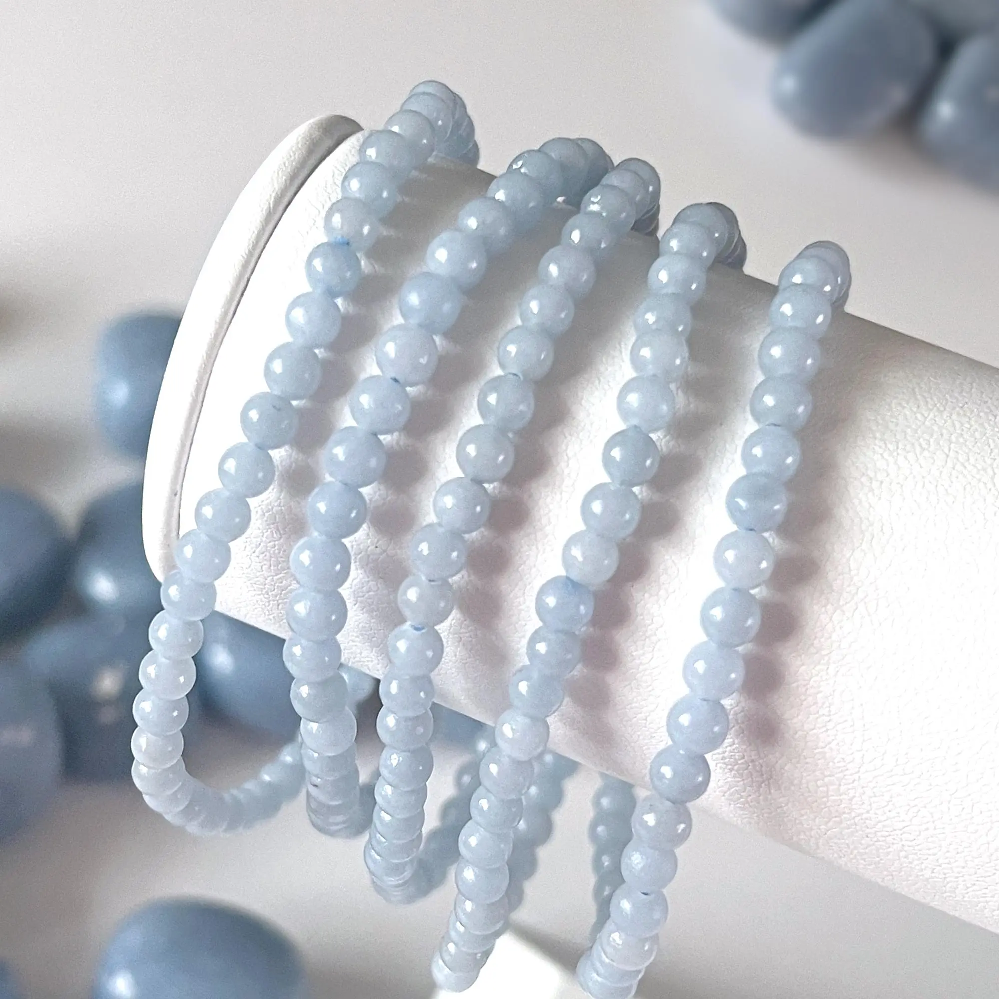 Angelite Bracelet 4mm