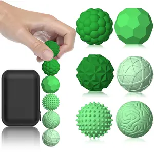 Magnetic sensory silicone balls, hand touch ball soft gentle massage training, convex point waist, back and foot massage balls, Body Care