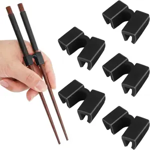 5pcs Reusable Chopstick Training Aids Chopstick Hinge Connectors Chinese Chopstick Practice Tools Suitable for Adults, Children, Beginners, and Learners, Kitchenware Tableware