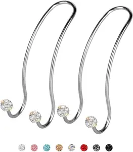 Auto Hooks Bling  Hangers Organizer Seat Headrest Hooks  and Durable Backseat Hanger Storage Universal for SUV   2 Pack (White)