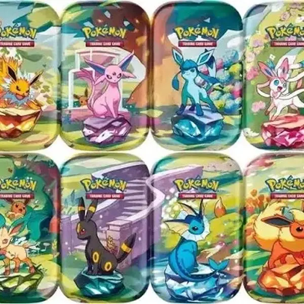 Prismatic Evolution Tin - Collectible Design Featuring Pokémon Characters