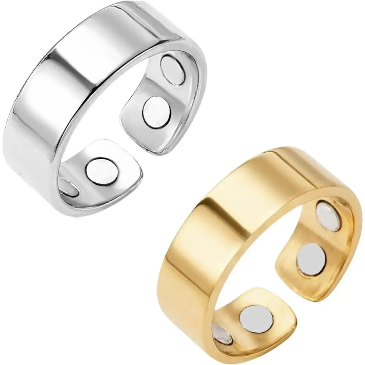 Calmi Ring Anti Snoring Ring Auvulis Migraine Rings Titanium Ion Magtherapy Lymphatic Drainage Therapy Rings For Women Men