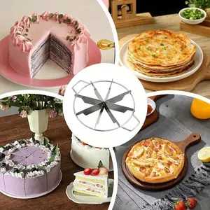 Stainless Steel Cake Cutter, Heat-Resistant Dessert Divider, Food-Safe, Easy to Use, Quick Cutting, Ideal for Home, Restaurant, Hotel