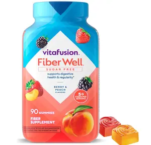 Vitafusion Fiber Well Gummy Vitamins, 90 Count (Packaging May Vary)
