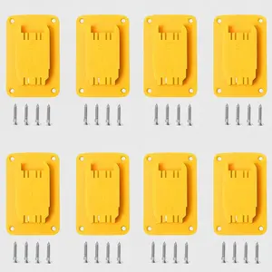 8-Pack tool holder wall-mounted for 12V 20V tool holder (yellow) Power Tool Organizer